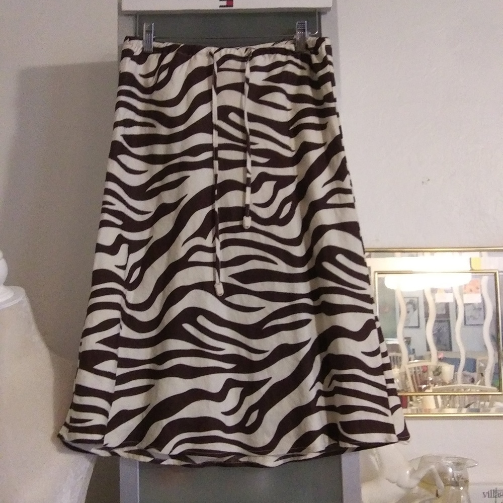 Zebra Print Skirt